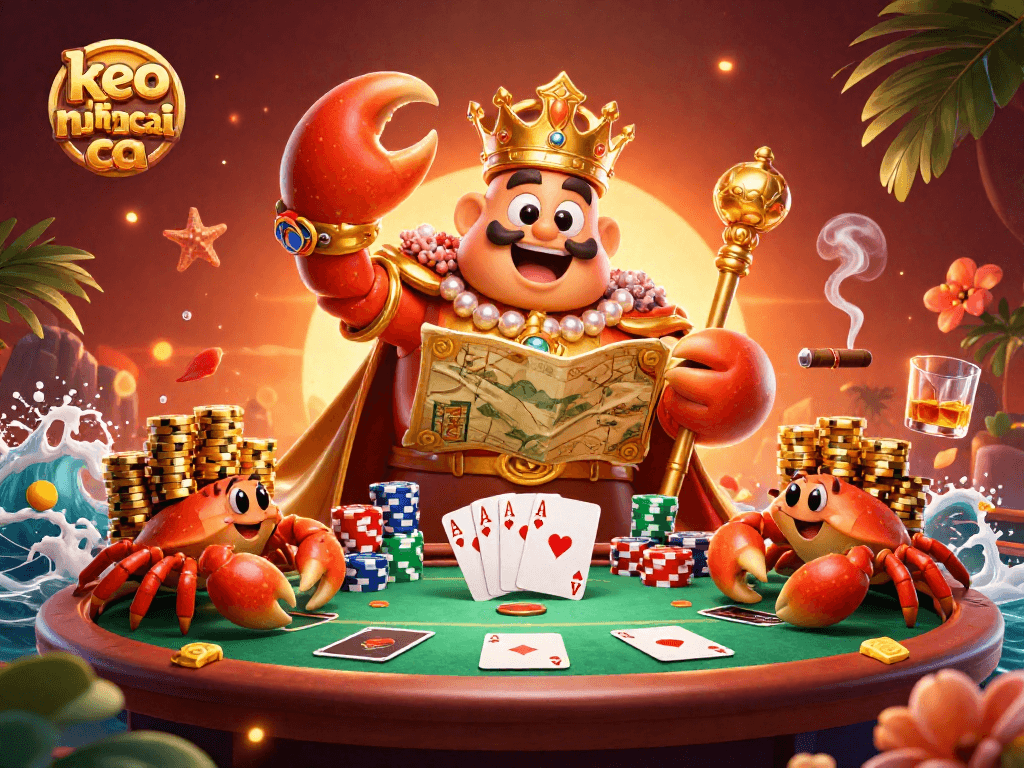 Engage in keo nha cai strategies with a vibrant 3D casino scene showcasing thrilling poker action.