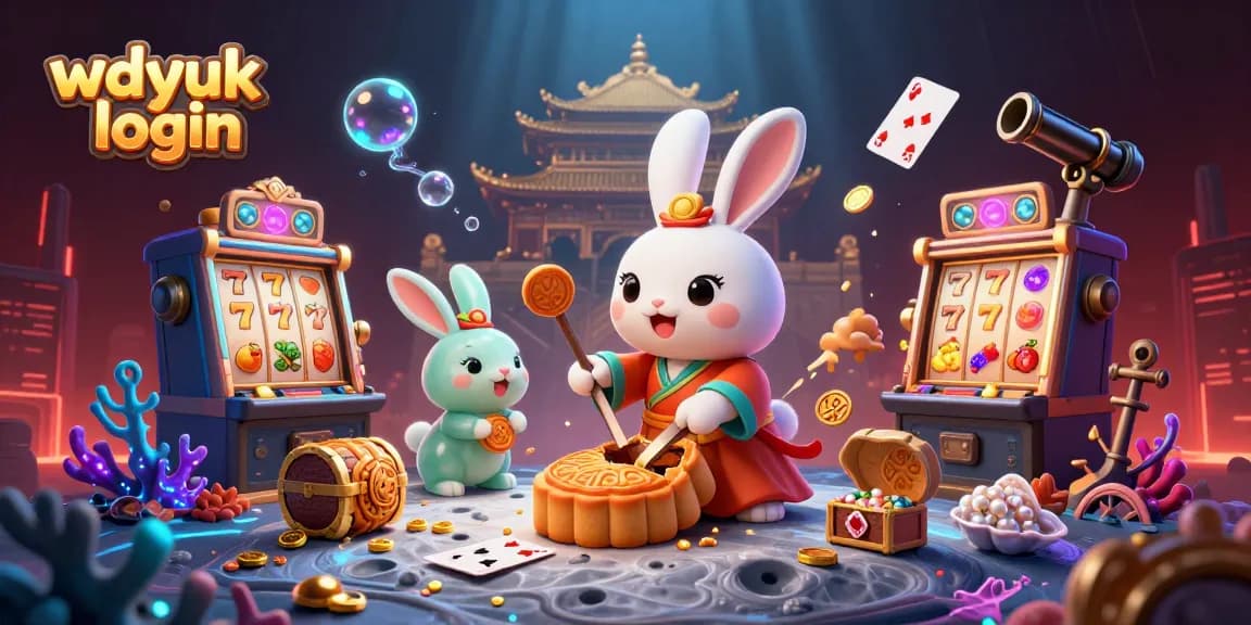 wdyuk login to the exciting slot machines and colorful casino treasures in this vibrant 3D scene.