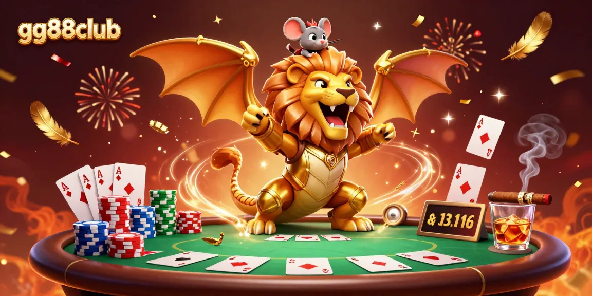 Experience thrilling wins at gg88club with a colorful 3D casino adventure involving exciting poker elements.