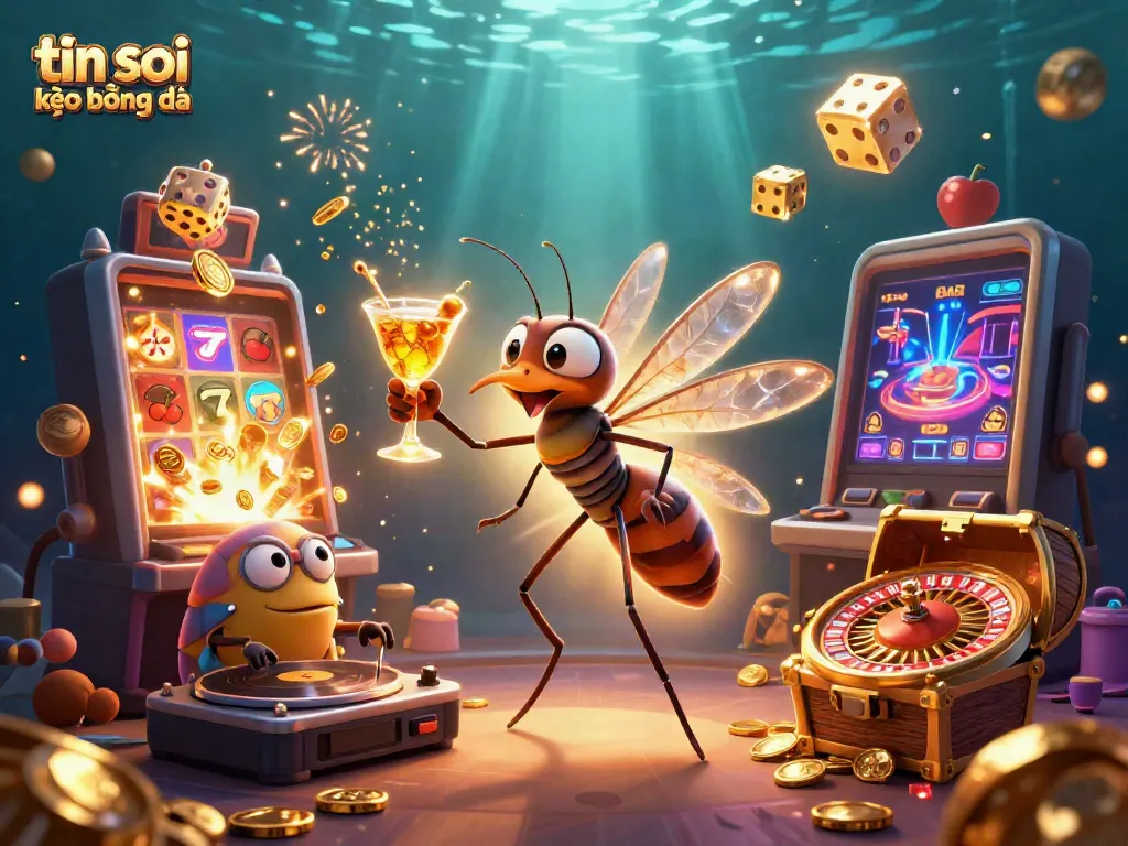 Experience the thrill of tin soi kèo bóng đá with vibrant characters and dynamic casino elements.