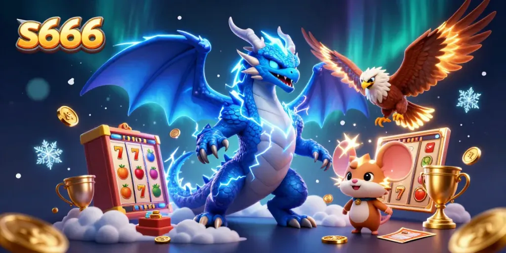 Engage with the thrilling s666 casino atmosphere featuring dynamic characters and vibrant game elements.