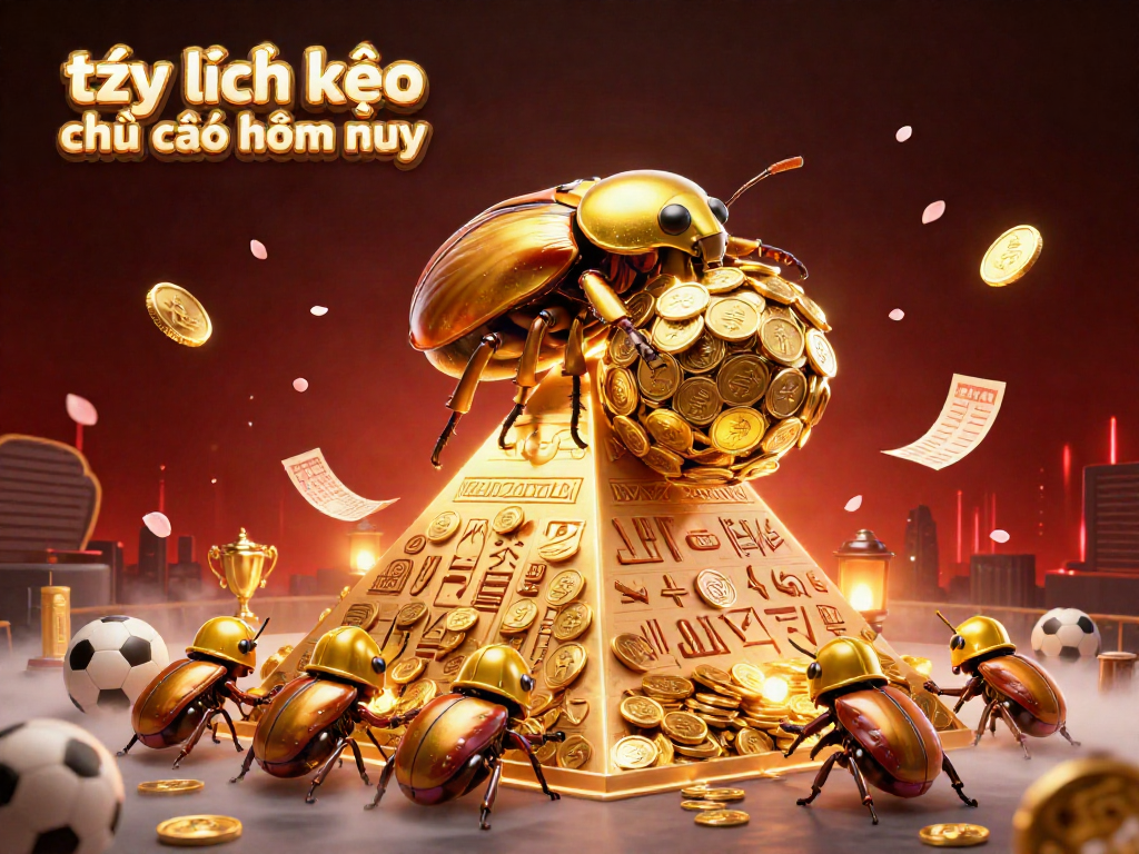 Engage with tỷ lệ kèo nhà cái hôm nay through dynamic sports betting elements in this vibrant illustration.
