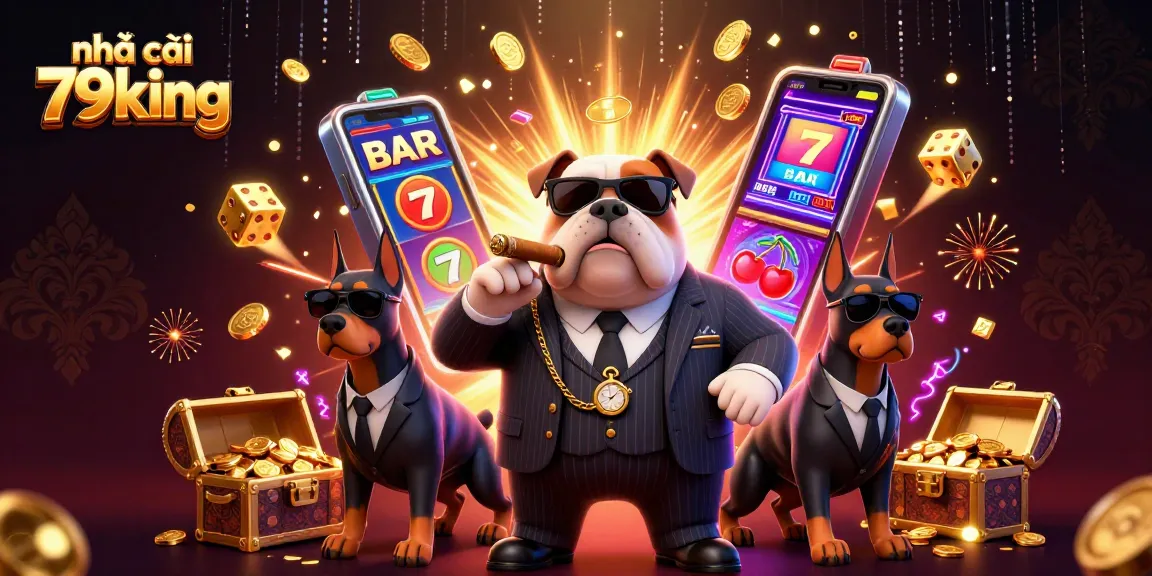 Play exciting games at nhà cái 79king with a dynamic casino illustration showcasing thrilling elements.