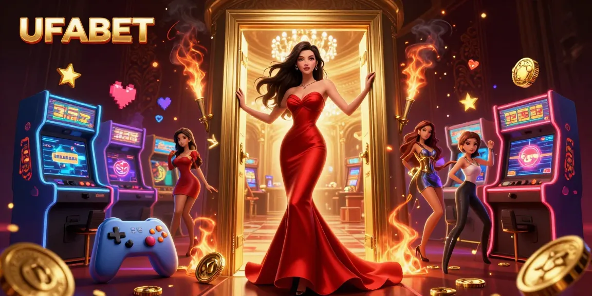 Experience the thrill of gambling at UFABET with slots and arcade games in an opulent casino.