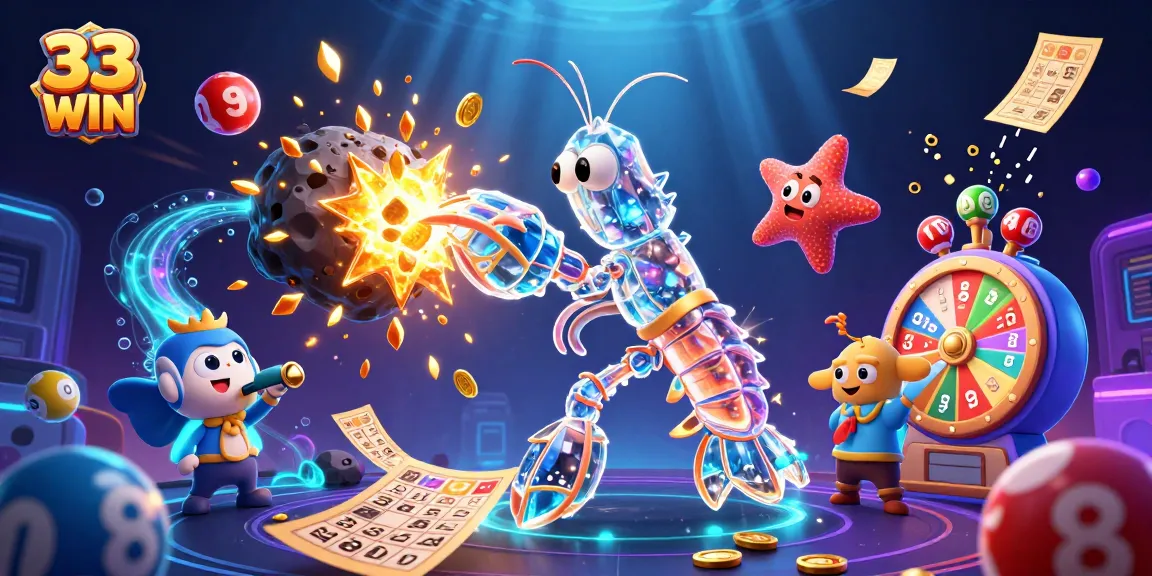 Engage with 33 WIN and explore thrilling gambling opportunities with vibrant lottery elements and dynamic gaming atmosphere.