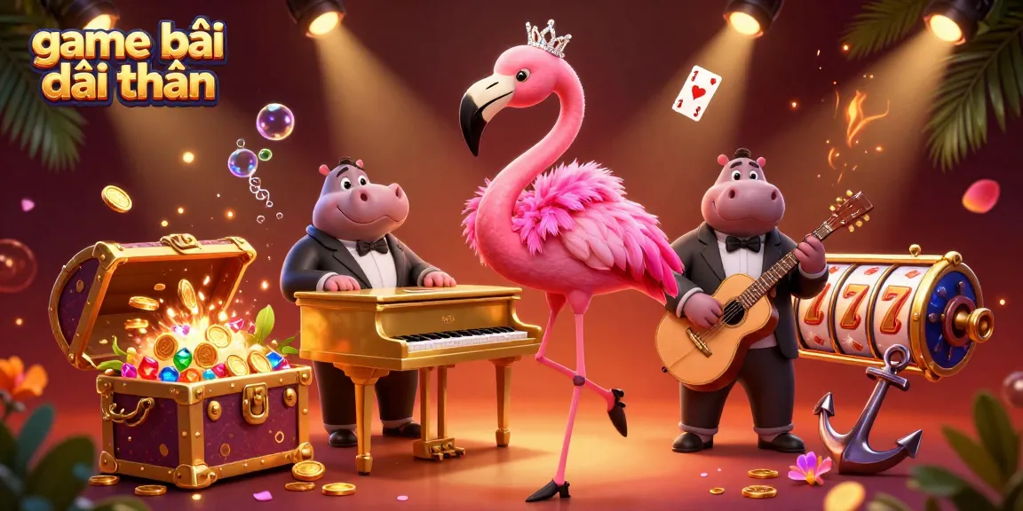 Experience thrilling game bài đổi thưởng with vibrant characters and dynamic casino elements.