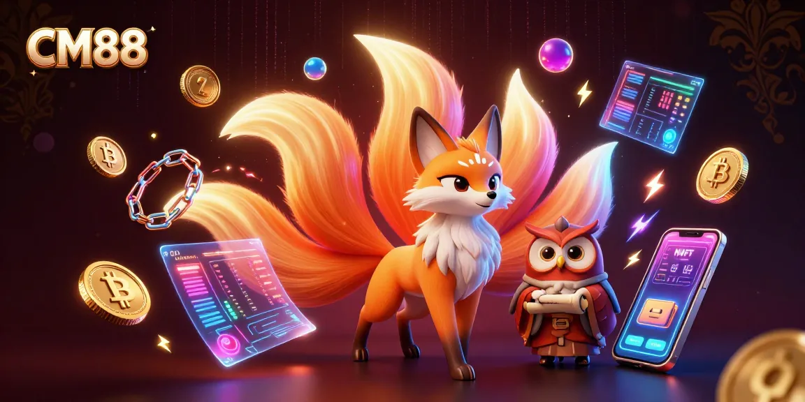Engage in thrilling gameplay at CM88 with vibrant characters, colorful spirit orbs, and crypto elements