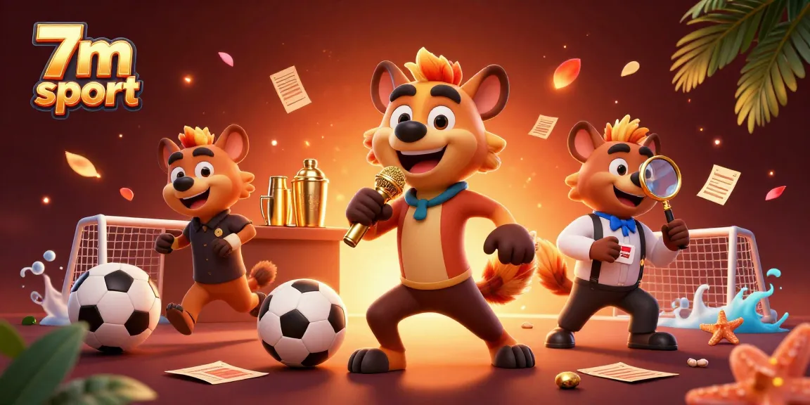A dynamic 3D cartoon scene showcasing the excitement of 7m sport in a vibrant casino club with hyenas engaging in sports betting.