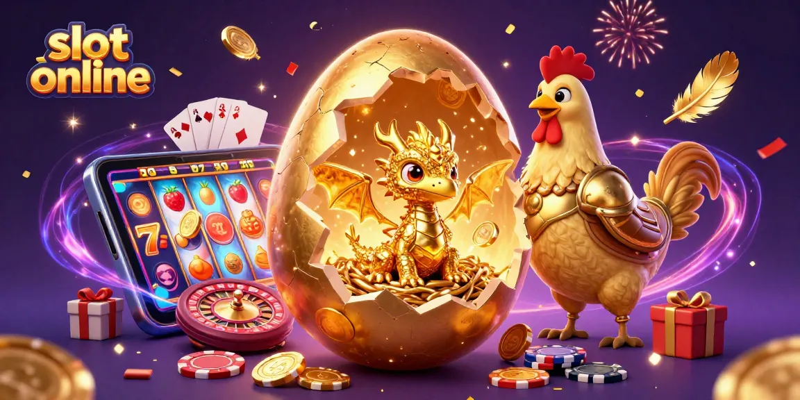 Experience the excitement of slot online with a spectacular dragon and vivid gaming elements.