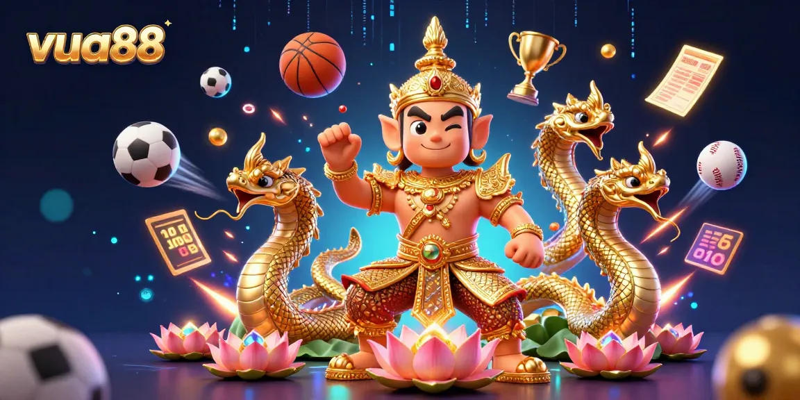 Engage with interactive sports betting at vua88 featuring cartoon guardians and dynamic game elements.