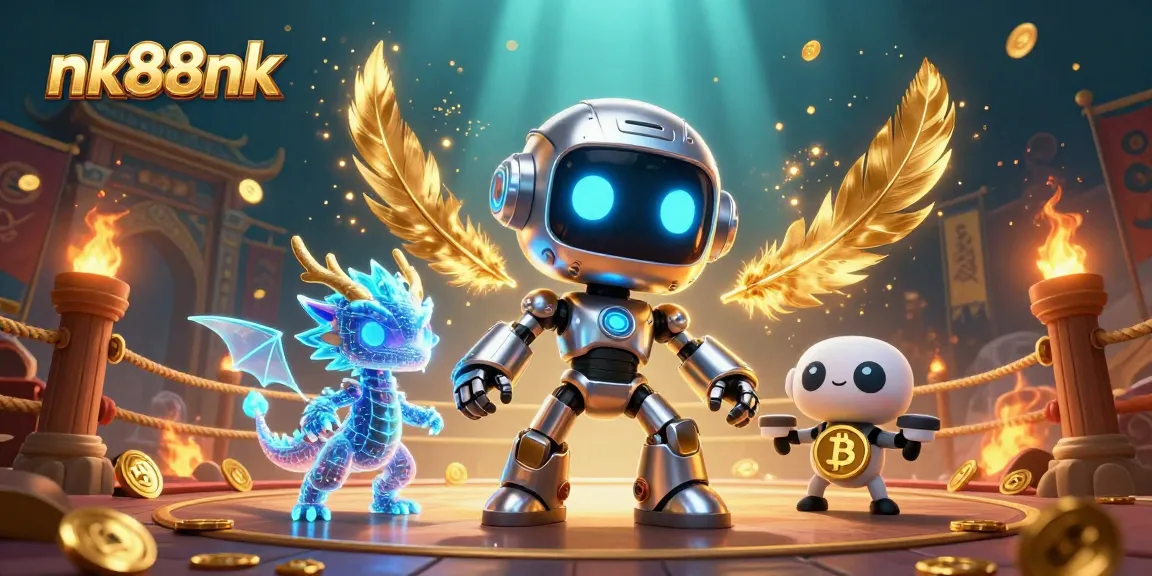 Experience dynamic gaming at nk88nk with a futuristic casino scene illustrating excitement and potential wins.