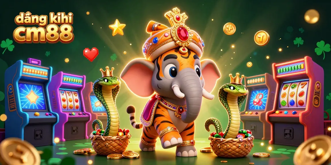 Engage in the thrill of đăng ký cm88 with an exciting 3D illustration featuring a dynamic casino atmosphere.